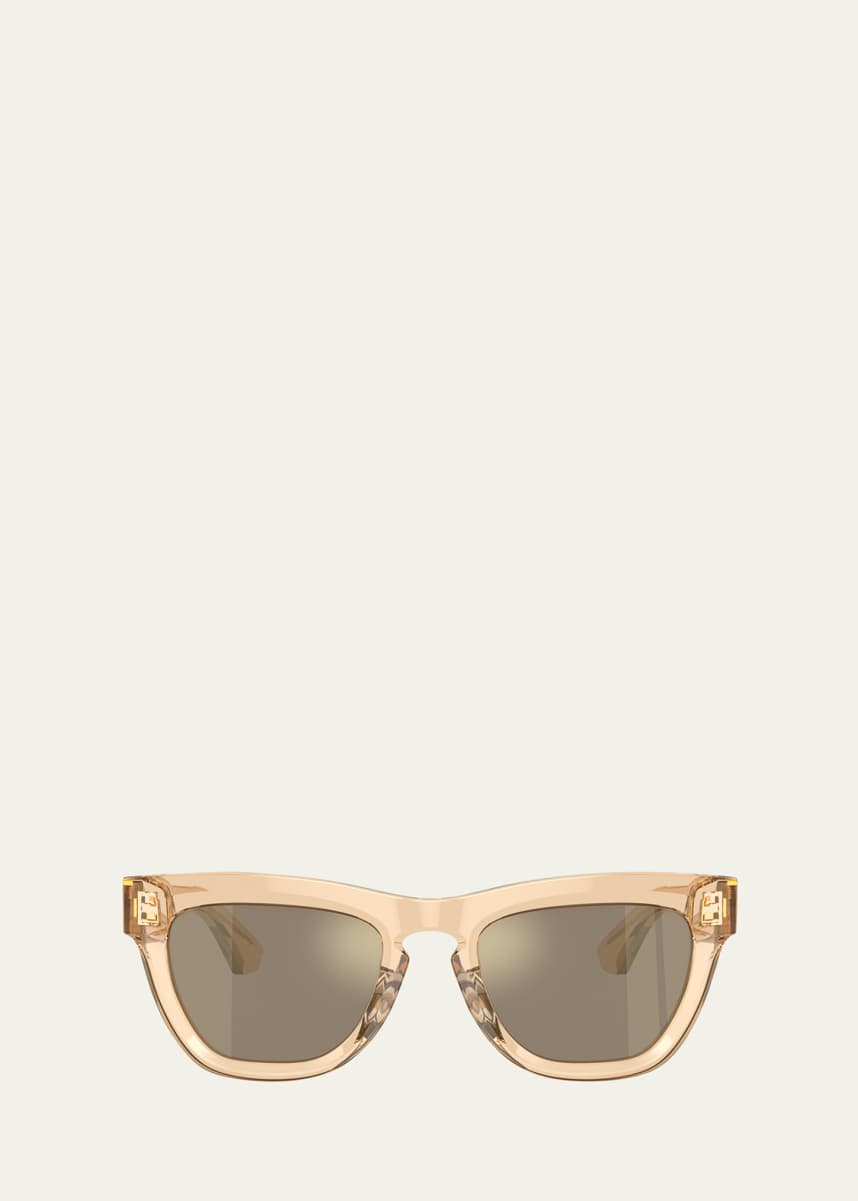 Burberry BE4415U Mirror Acetate & Plastic Square Sunglasses
