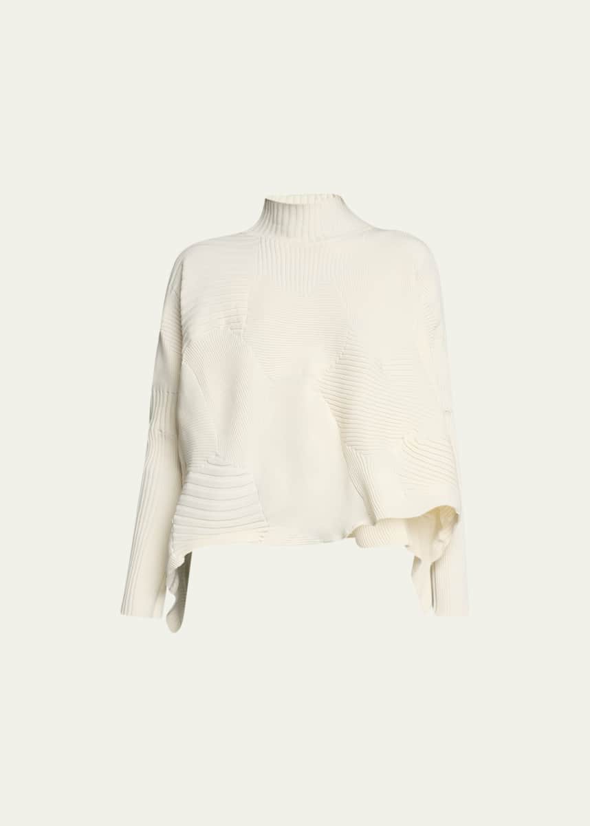 Issey Miyake Kone Kone Asymmetric Knit Sweater