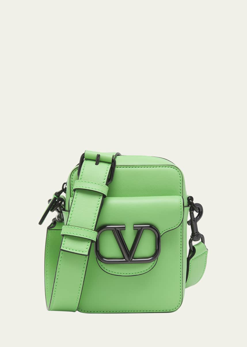 Valentino Garavani Men's Loco Mini Calfskin Crossbody Bag