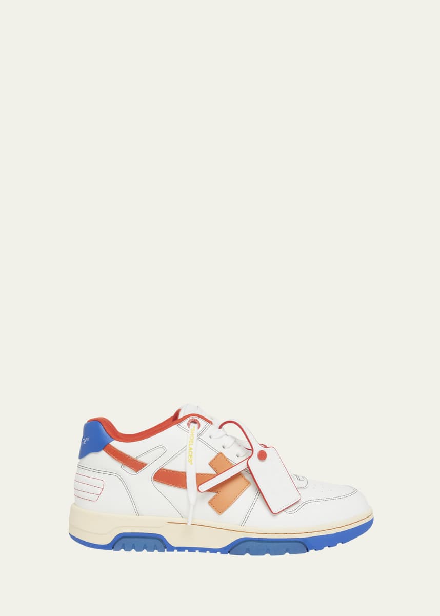Off-White Men's Out of Office Leather Arrow Sneakers