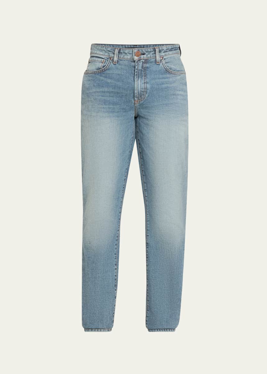 monfrere Men's Deniro Medium Wash Straight-Fit Jeans