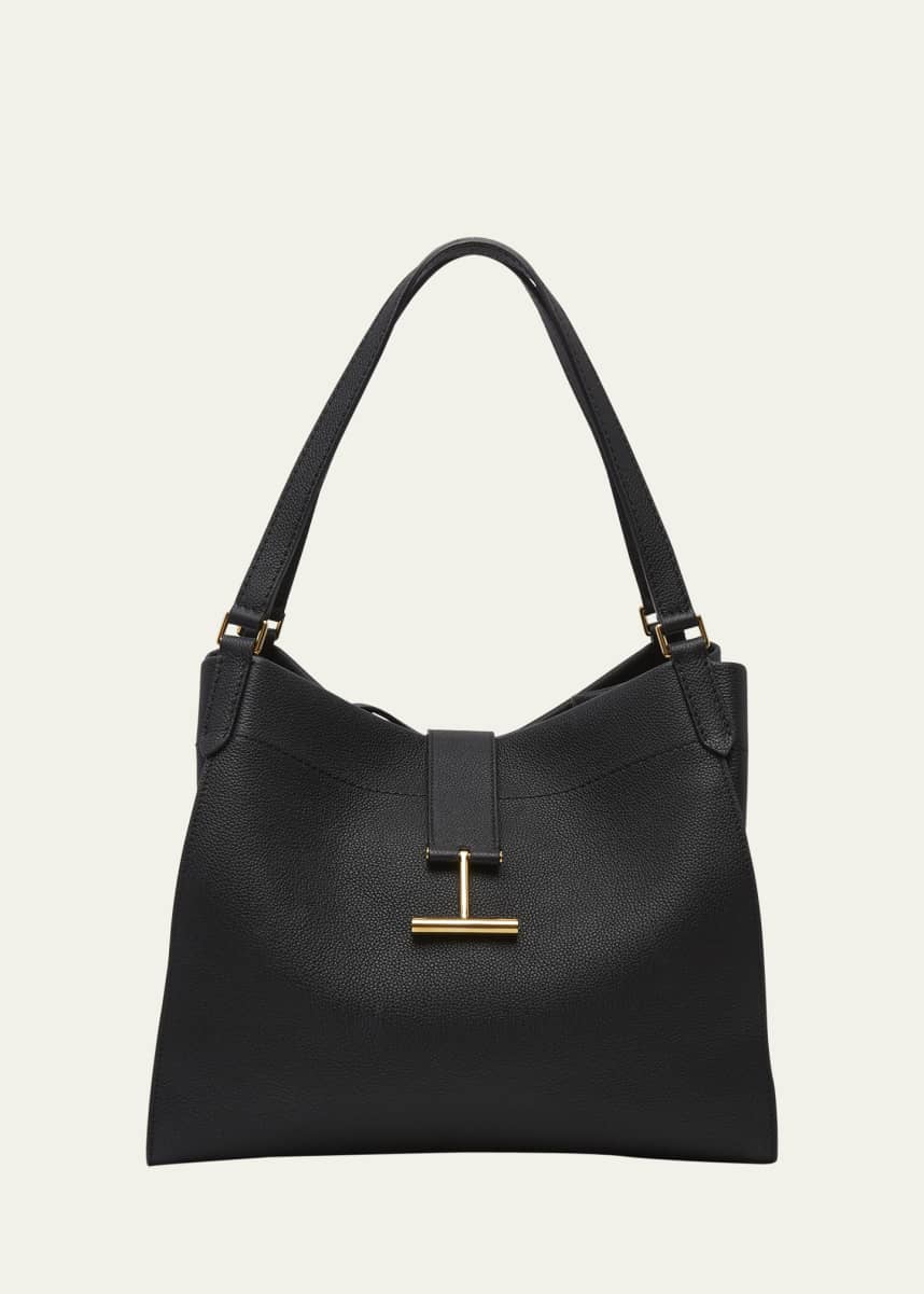 TOM FORD Tara Large Tote in Grained Leather