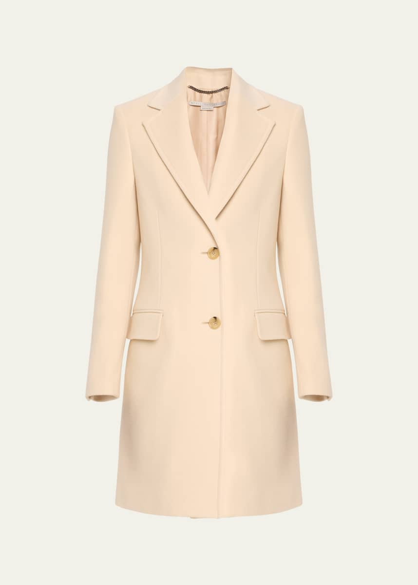 Stella McCartney Iconic Structured Wool Overcoat