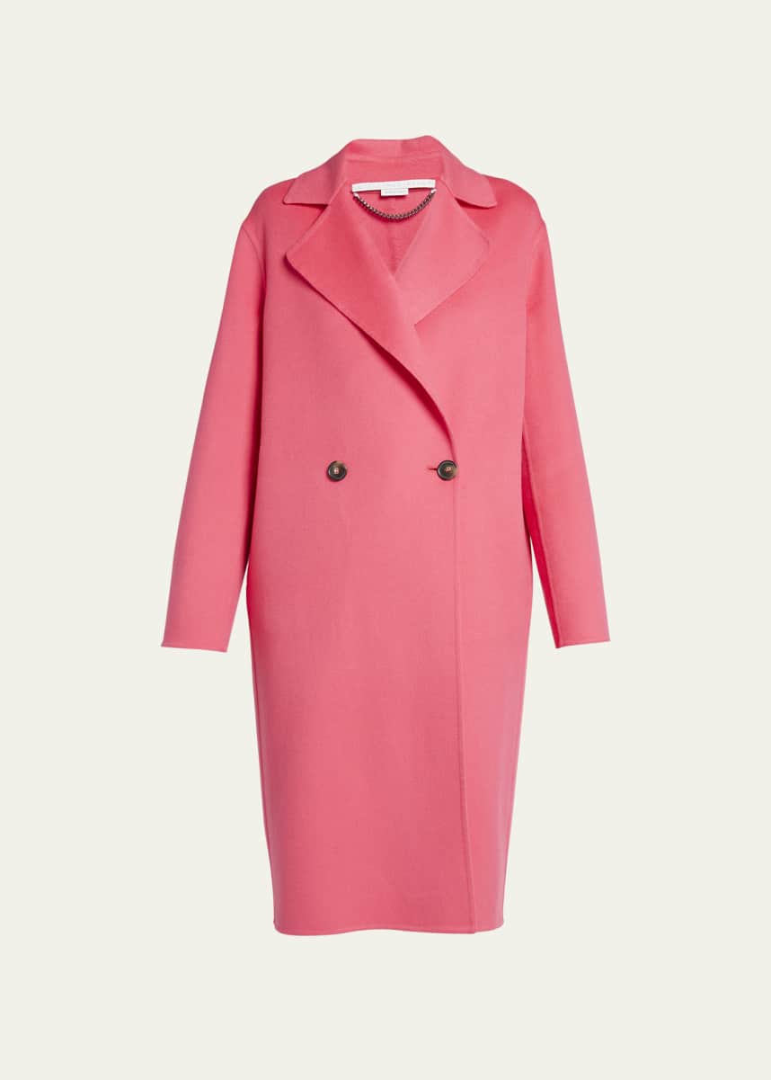Stella McCartney Iconic Double-Breasted Wool Peacoat