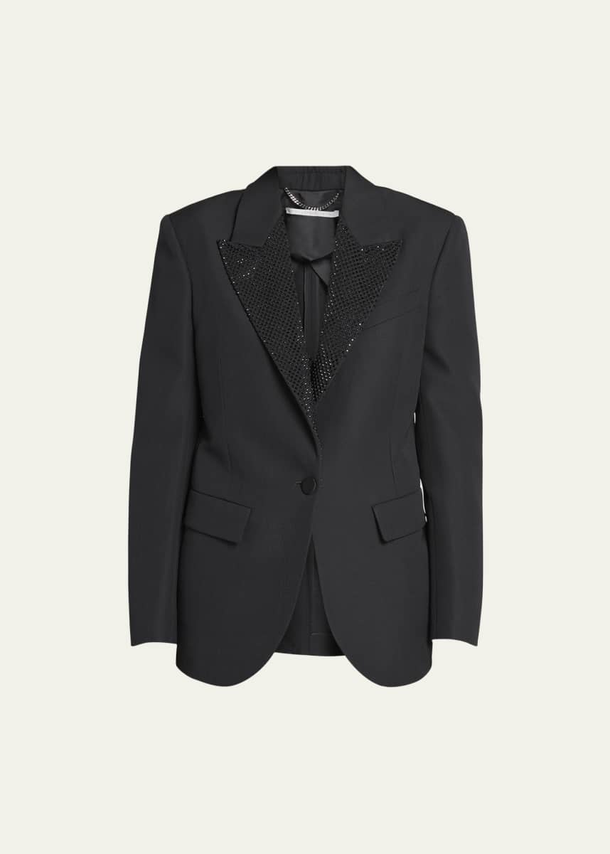 Stella McCartney Tuxedo Jacket with Hotfix Lapel