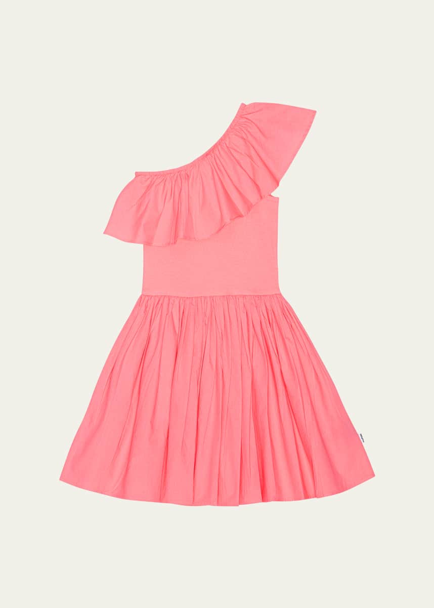 Molo Girl's Chloey One Shoulder Dress, Size 7-14