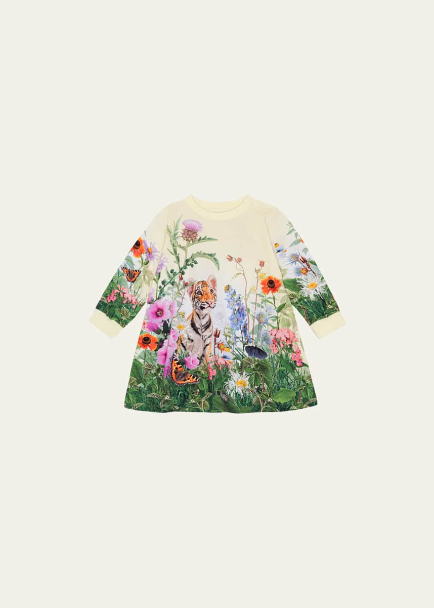 Molo Girl's Corey Floral-Print Dress, Size 6M-2