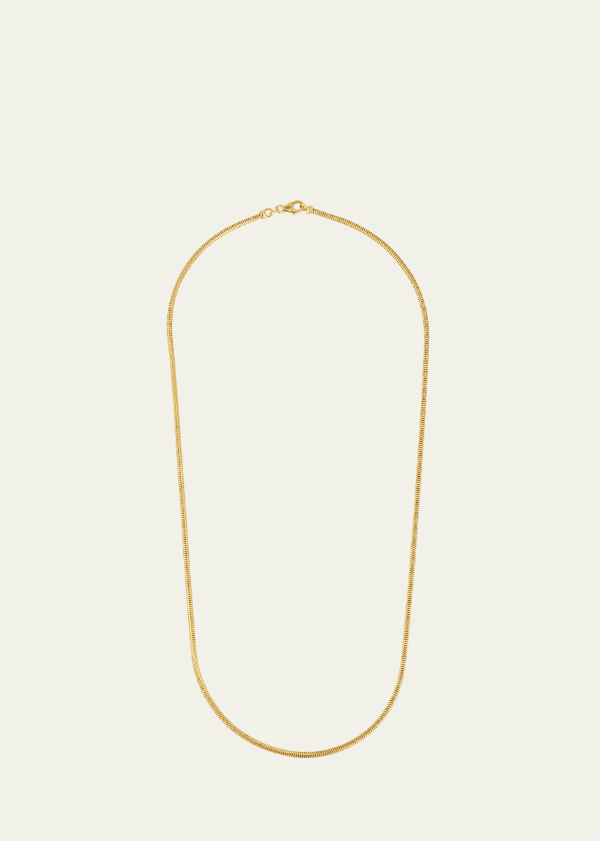 Bergdorf Goodman Men's 14K Yellow Gold Thick Snake Chain Necklace, 24"L