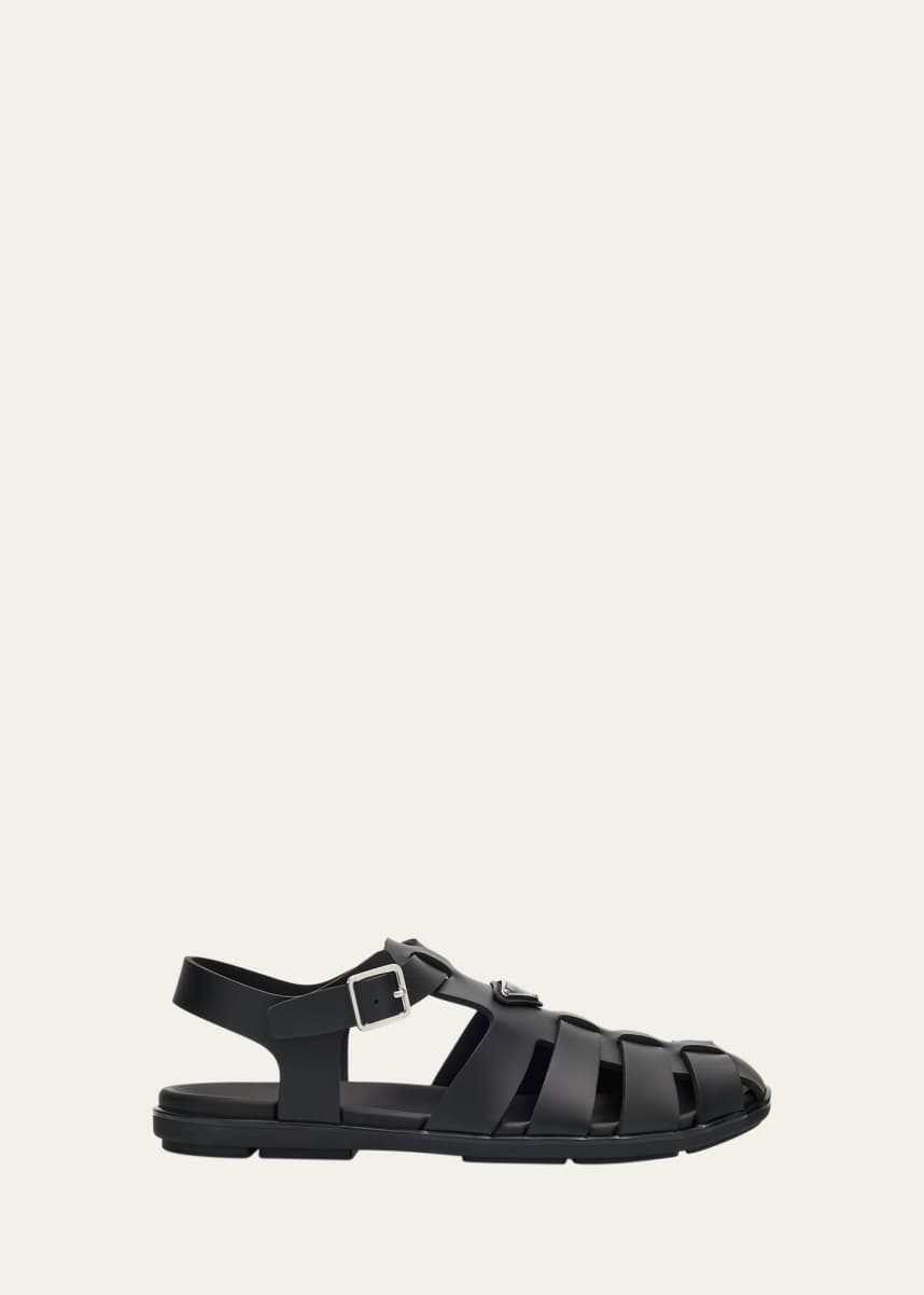 Prada Men's Leather Fisherman Sandals