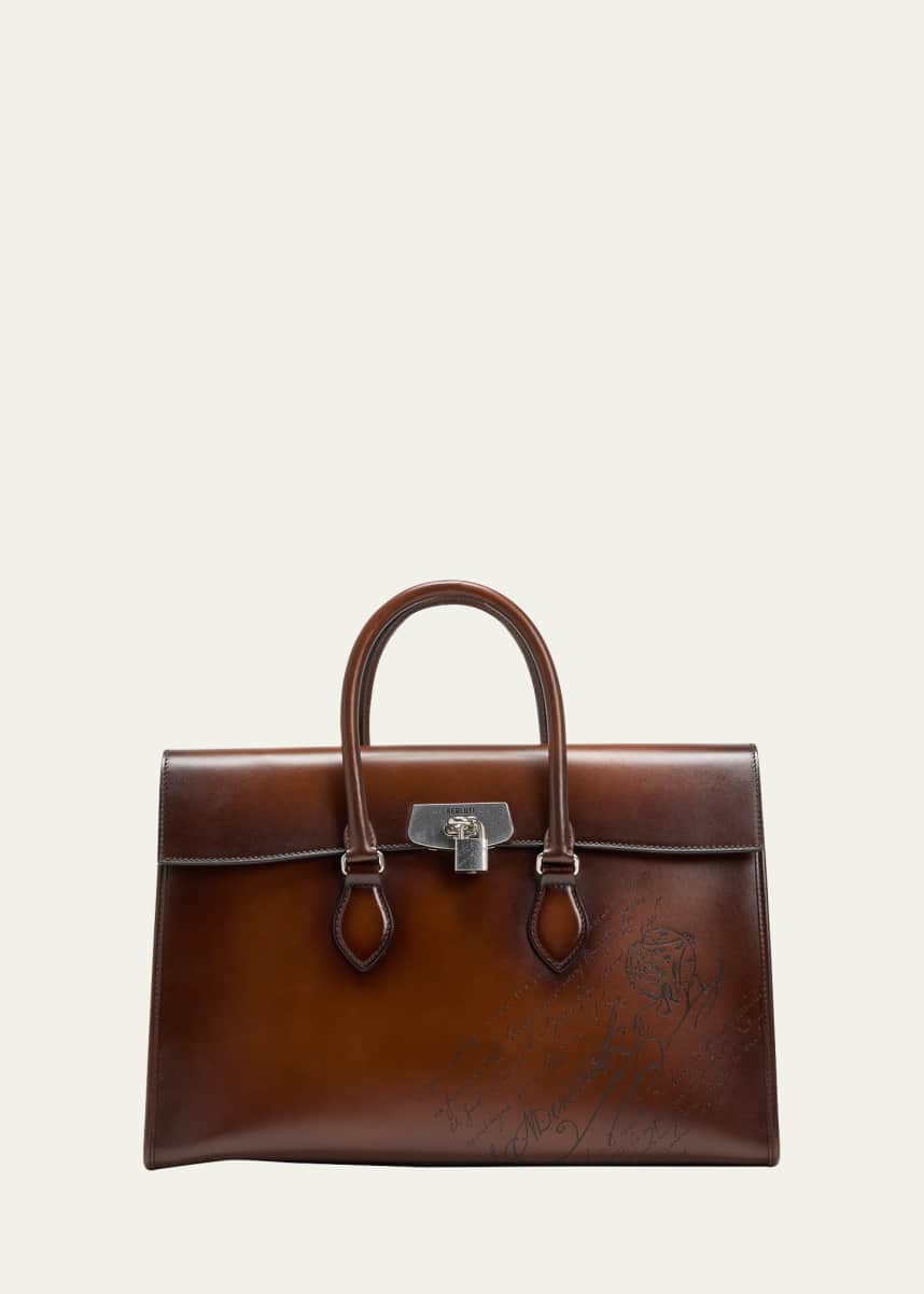 Berluti Men's E'Mio Scritto Briefcase Bag