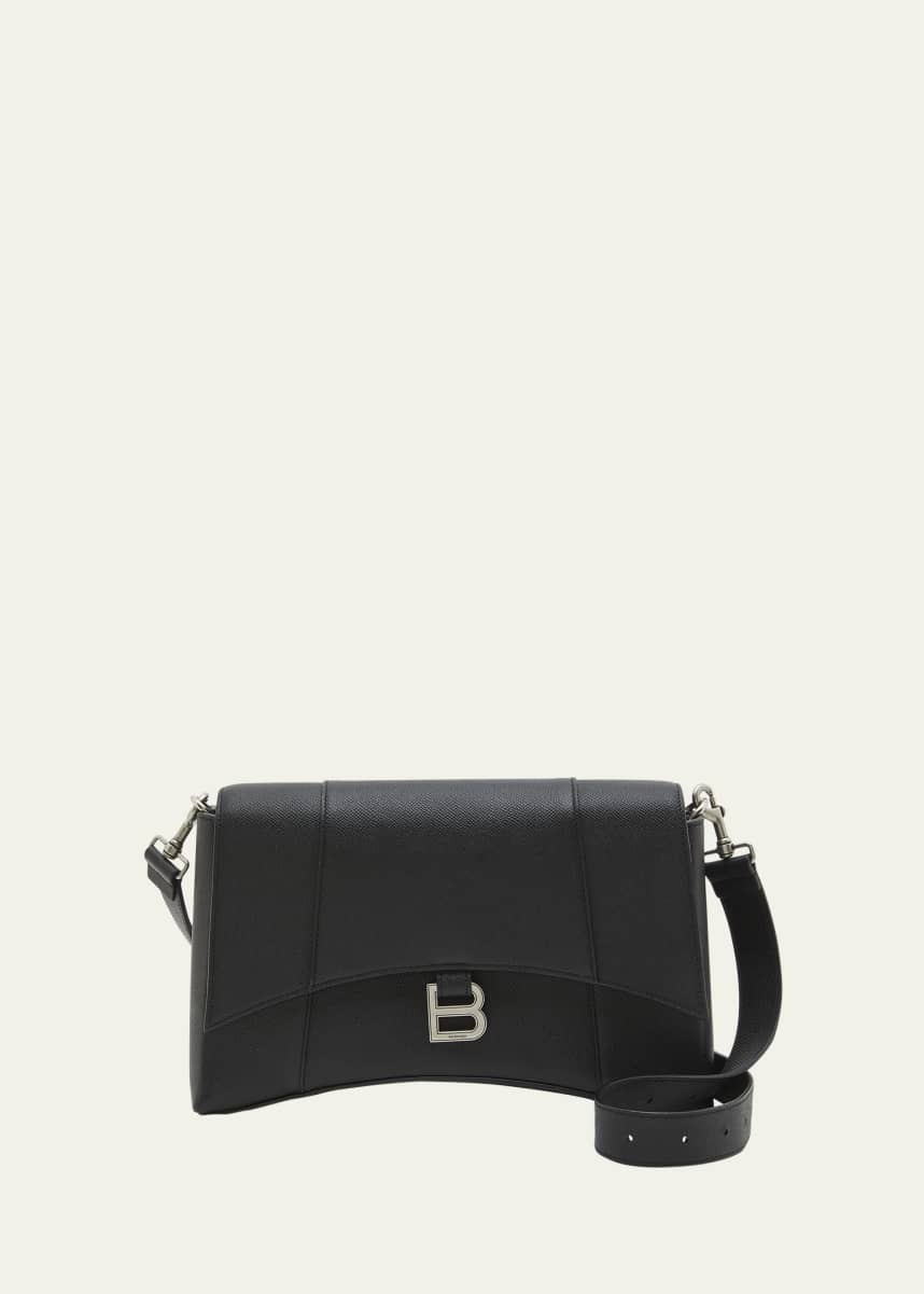 Balenciaga Men's Downtown Leather Messenger Bag