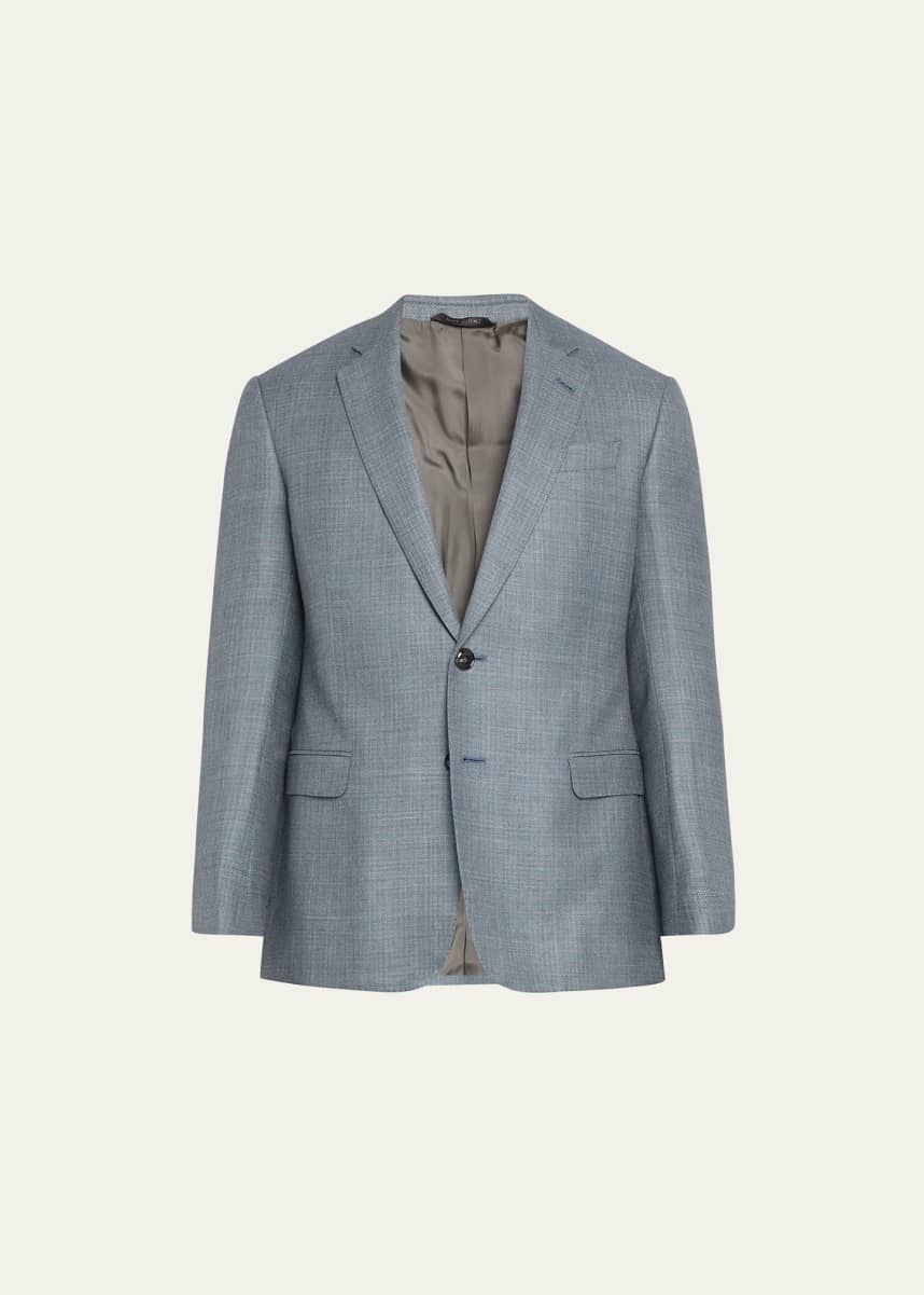 Giorgio Armani Men's Textured Wool-Blend Dinner Jacket