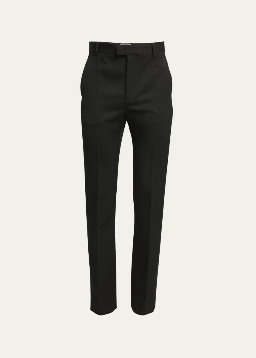 Bottega Veneta Men's Sartorial Grain de Poudre Trousers