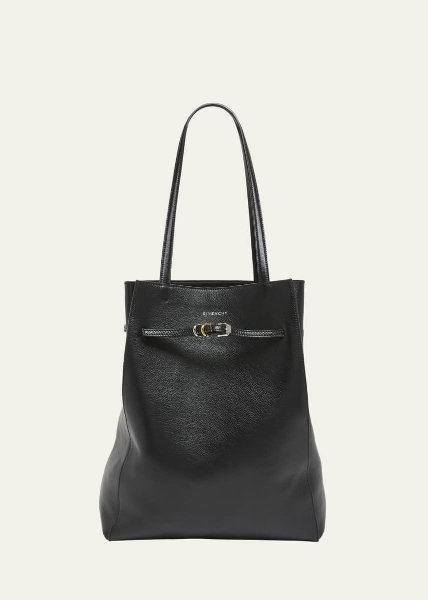 Givenchy Voyou Medium North-South Tote Bag in Tumbled Leather