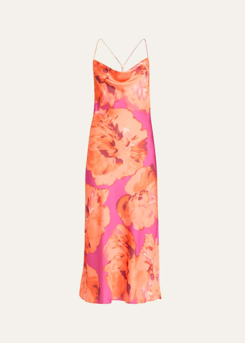 Ramy Brook Averi Watercolor Bloom Slip Dress