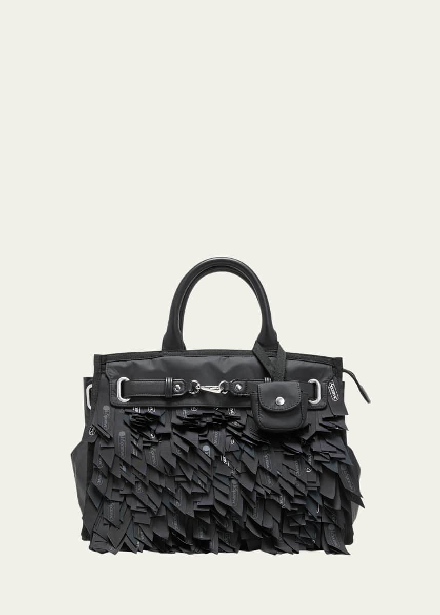 Libertine x LeSportSac Johnny Go Lightly Logo Fringe Top-Handle Bag
