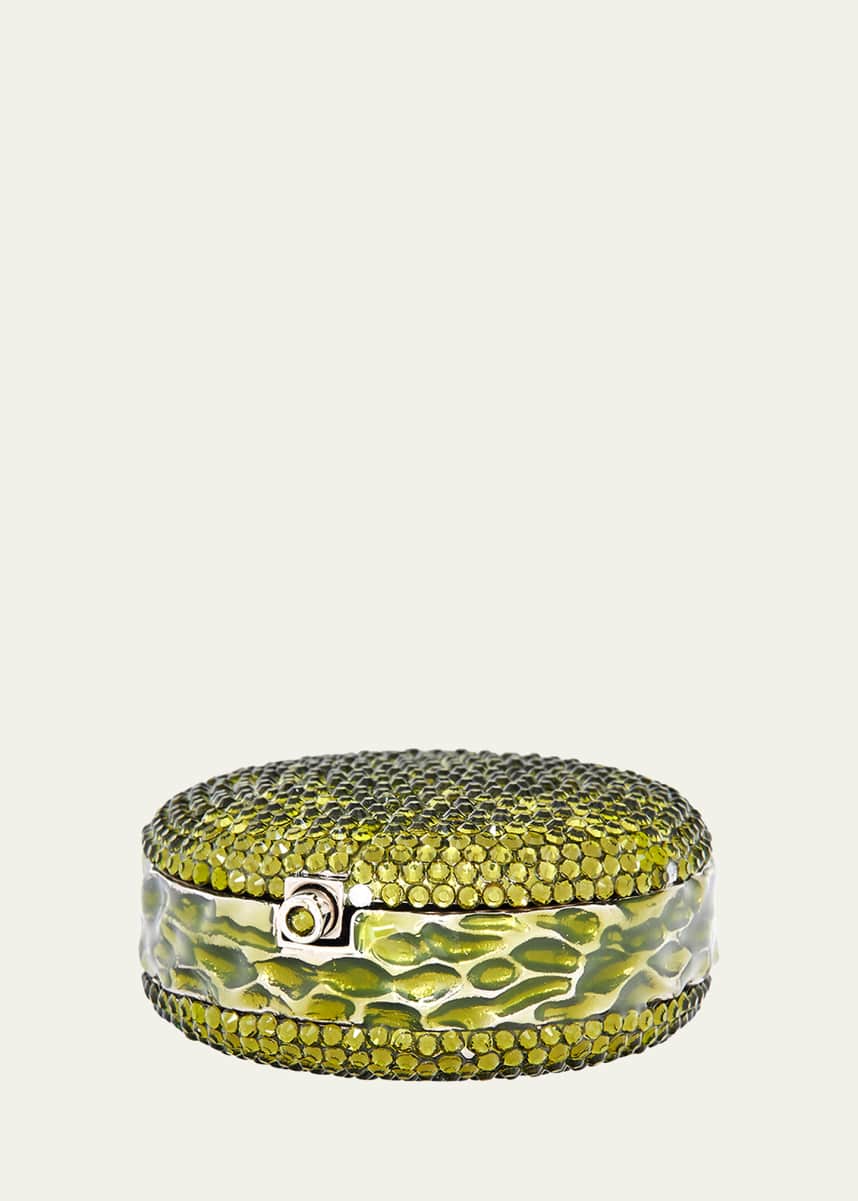 Judith Leiber Couture Allover Crystal Pillbox