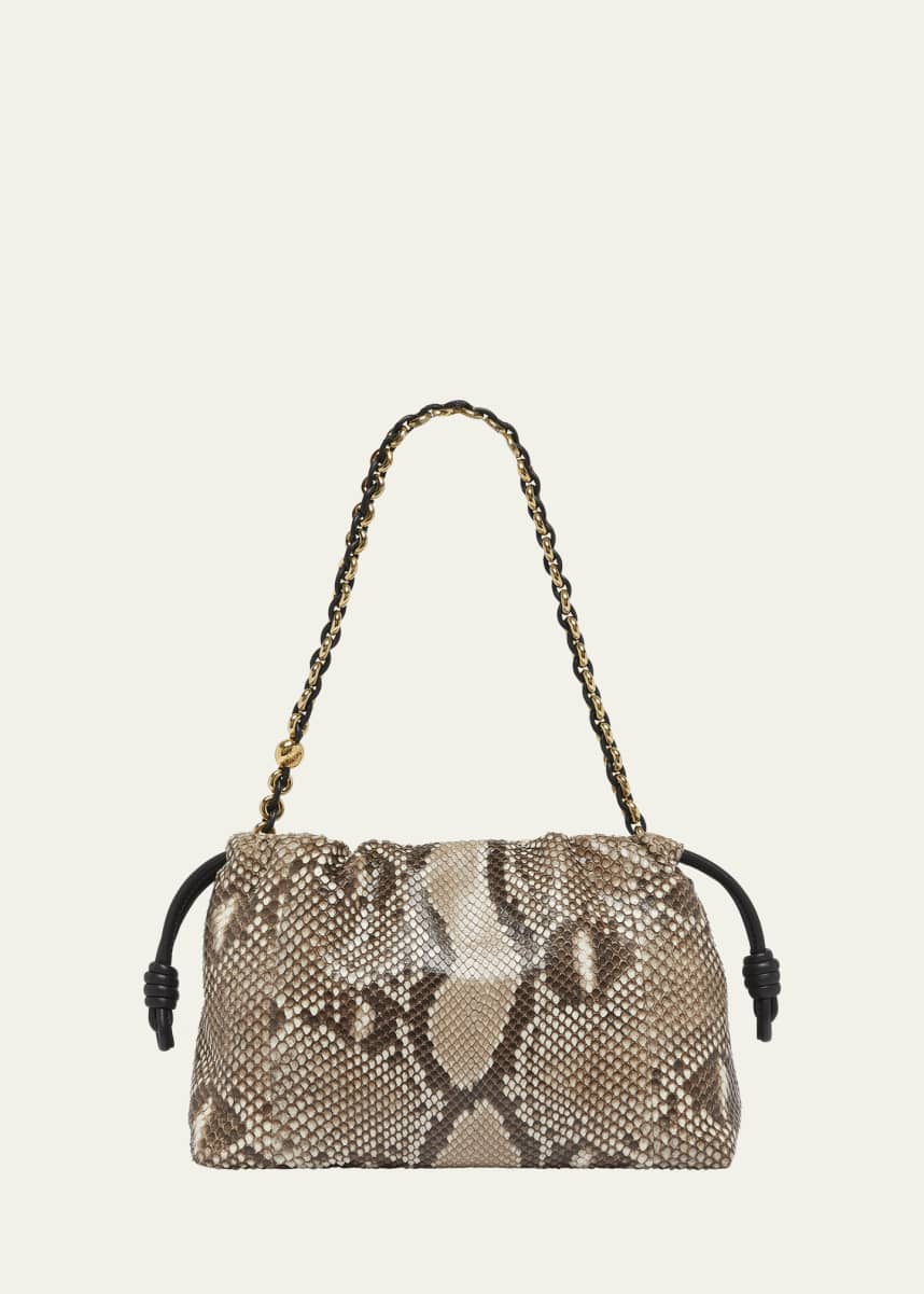 Loewe Flamenco Python Clutch Bag