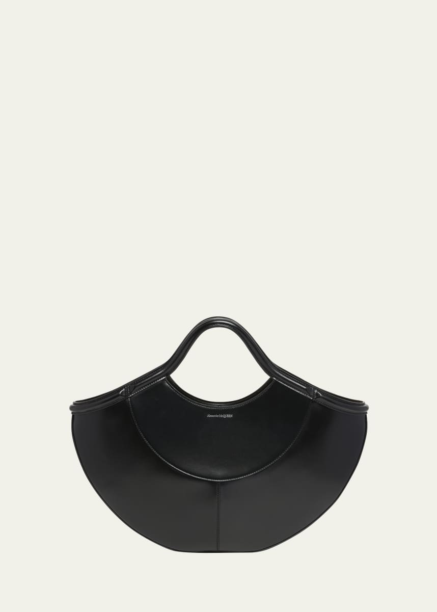 Alexander McQueen The Cove Leather Top-Handle Bag