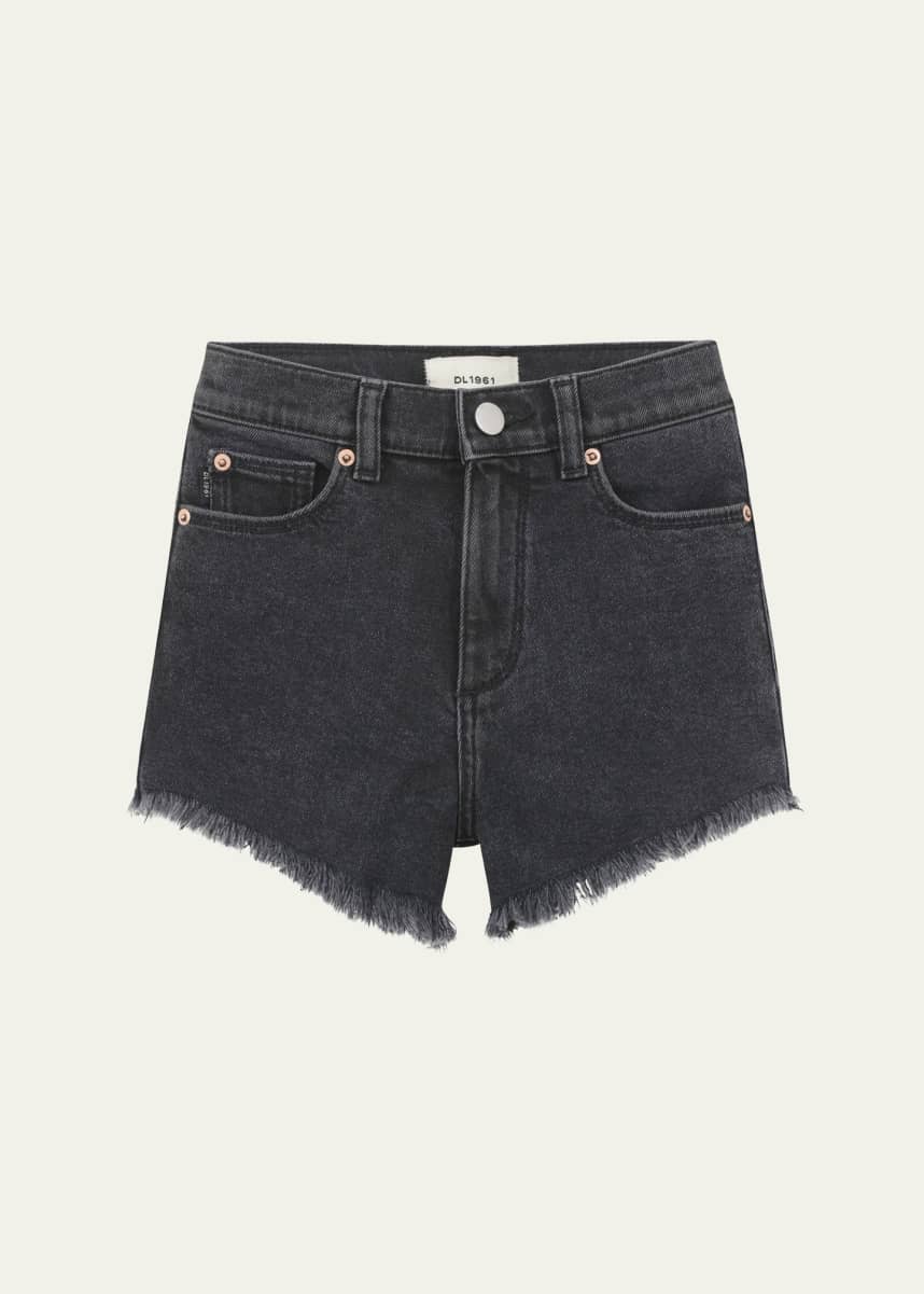 DL1961 Girl's Lucy Cutoff Denim Shorts, Size 7-16