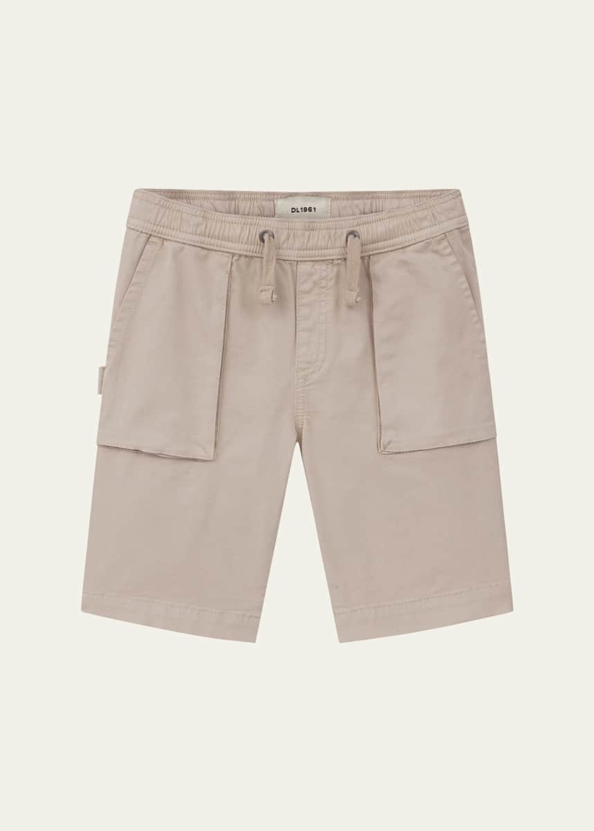 DL1961 Premium Denim Boy's Jackson Twill Shorts, Size 8-16