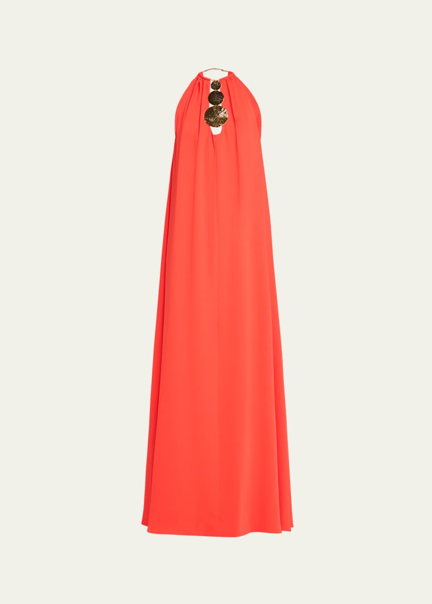 Alexis Celestino Hardware Embellished Sleeveless Maxi Dress