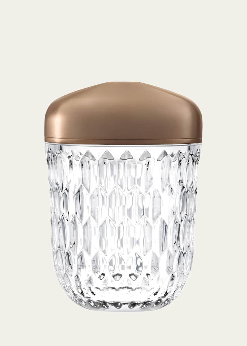 Saint Louis Crystal Folia Mini Portable Lamp, Bronze