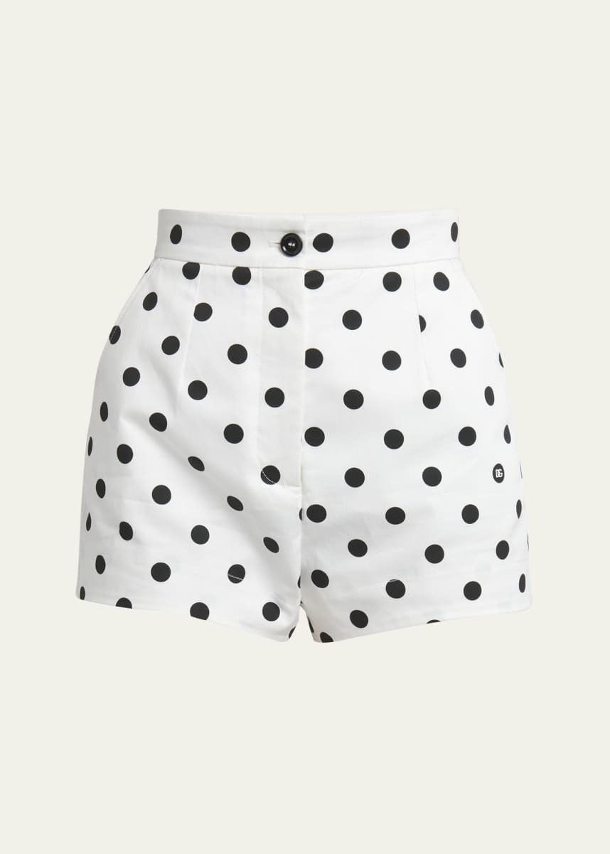 Dolce&Gabbana Polka-Dot Tailored Shorts