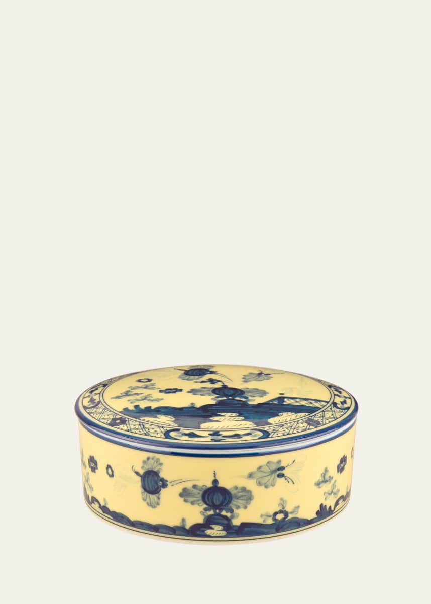 GINORI 1735 Citrino Round Covered Box