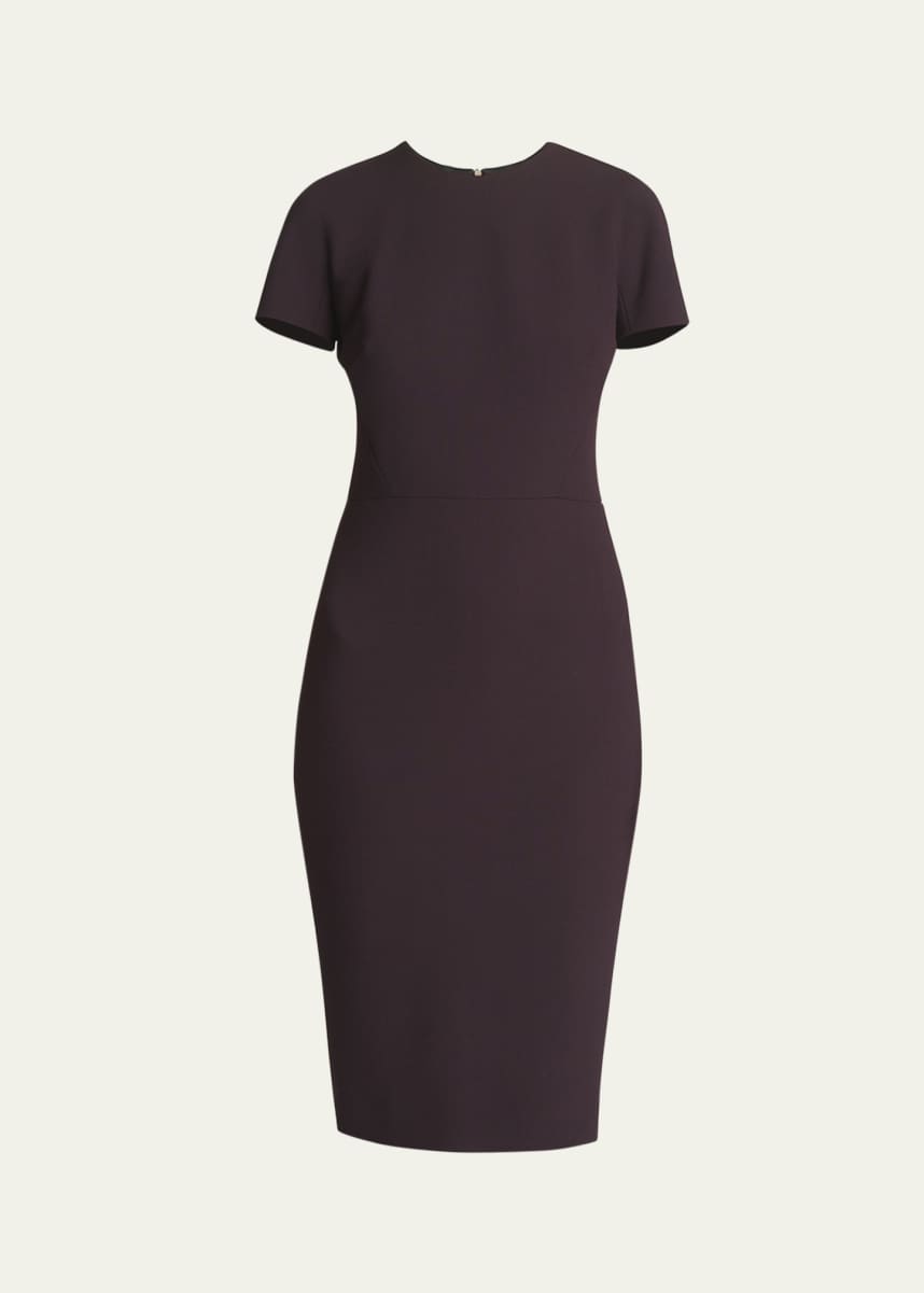 Victoria Beckham T-Shirt Sheath Dress with Back Zipper