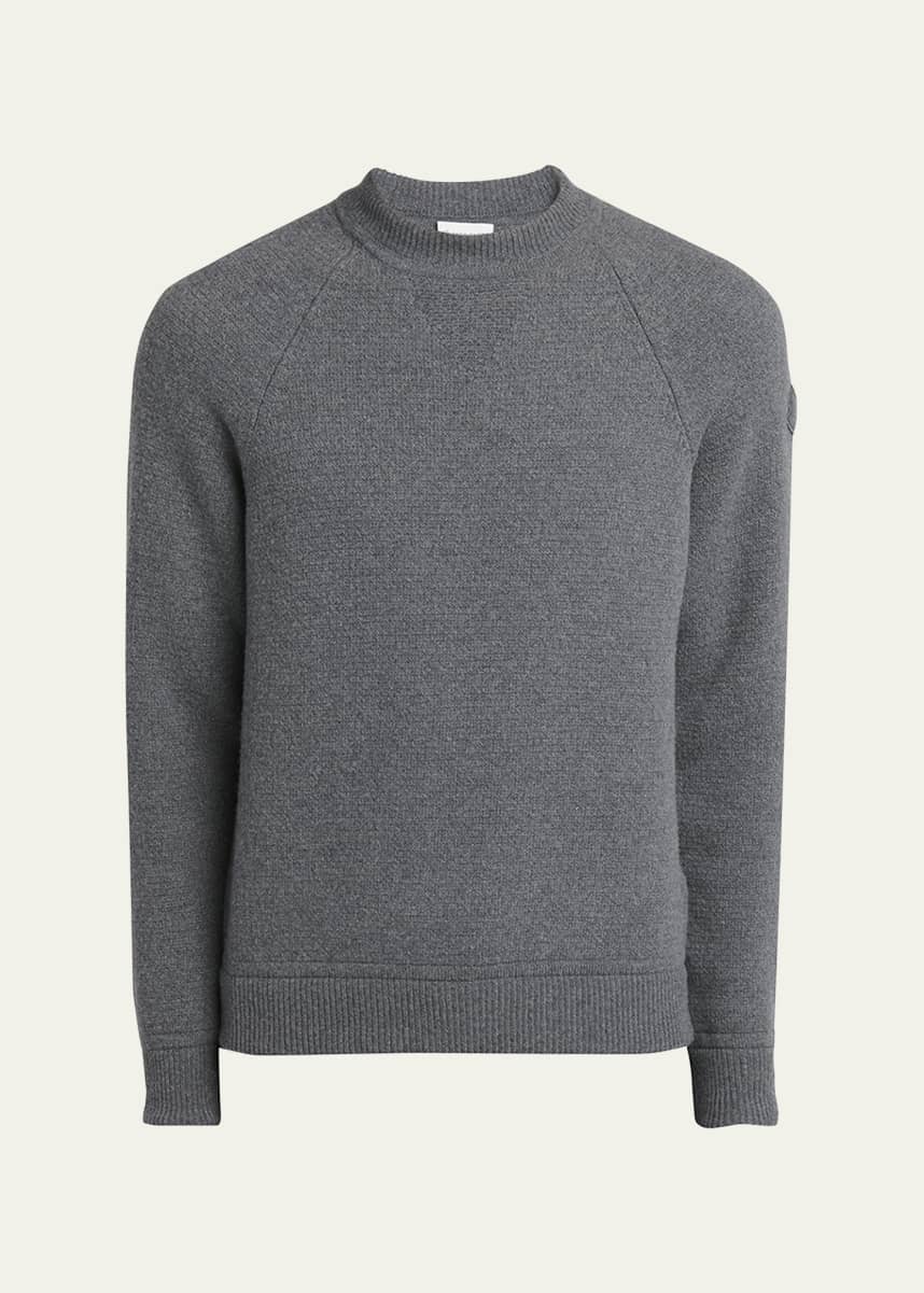 Moncler Men's Cashmere-Wool Raglan Sweater