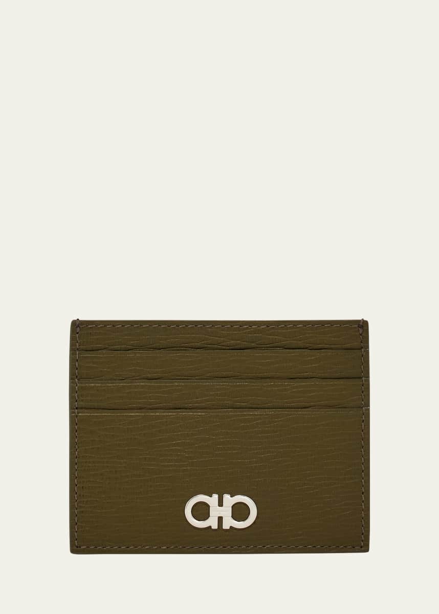 Ferragamo Men's Revival Gancini Card Holder