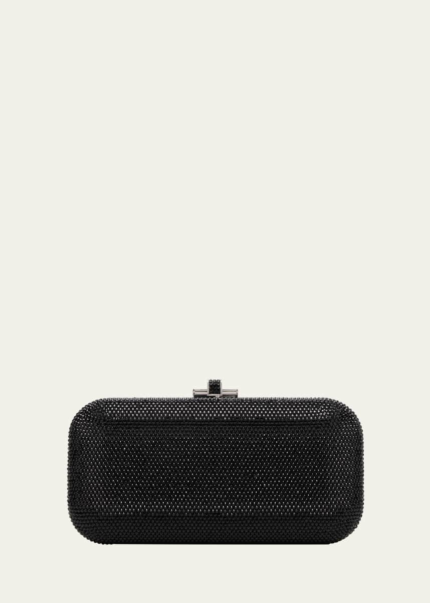 Judith Leiber Couture Long Slide Crystal Minaudiere