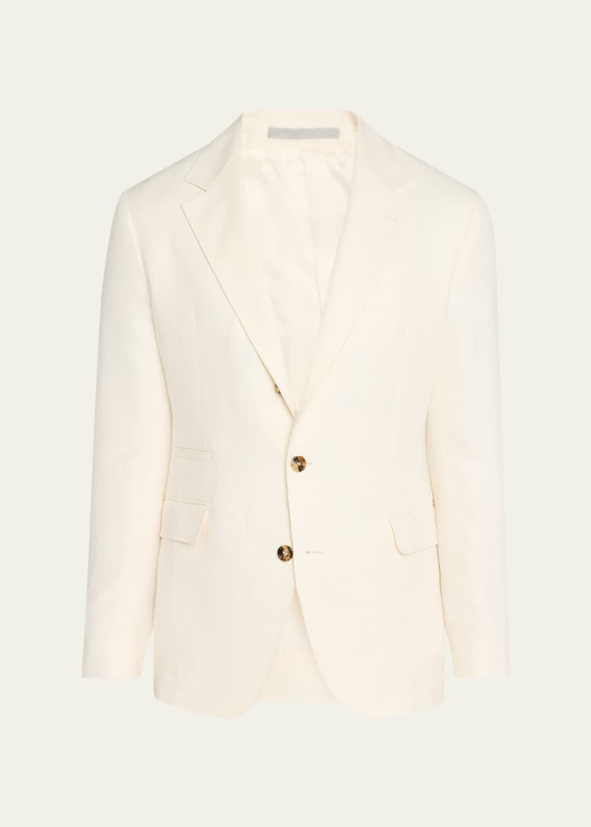 Brunello Cucinelli Men's Diagonal Twill Single-Breasted Sport Coat