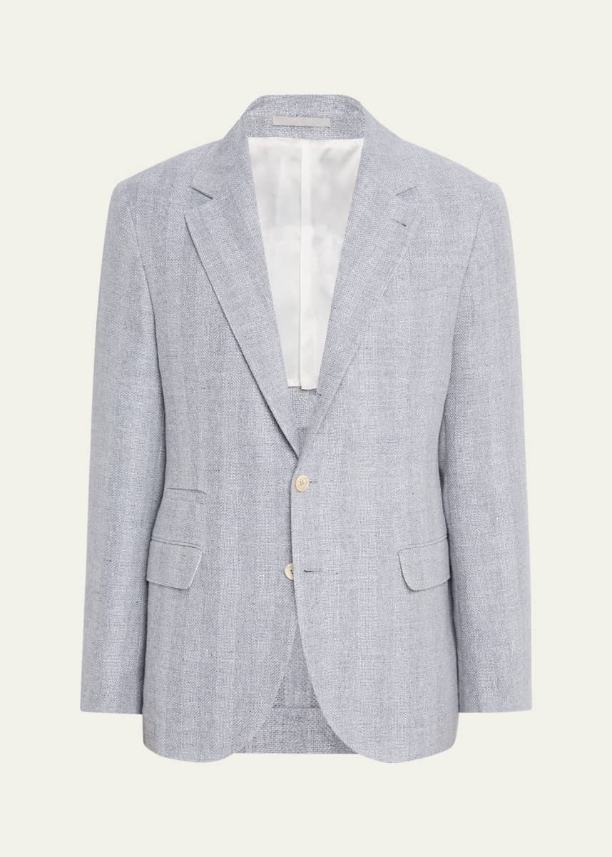 Brunello Cucinelli Men's Linen, Silk and Wool Woven Sport Coat
