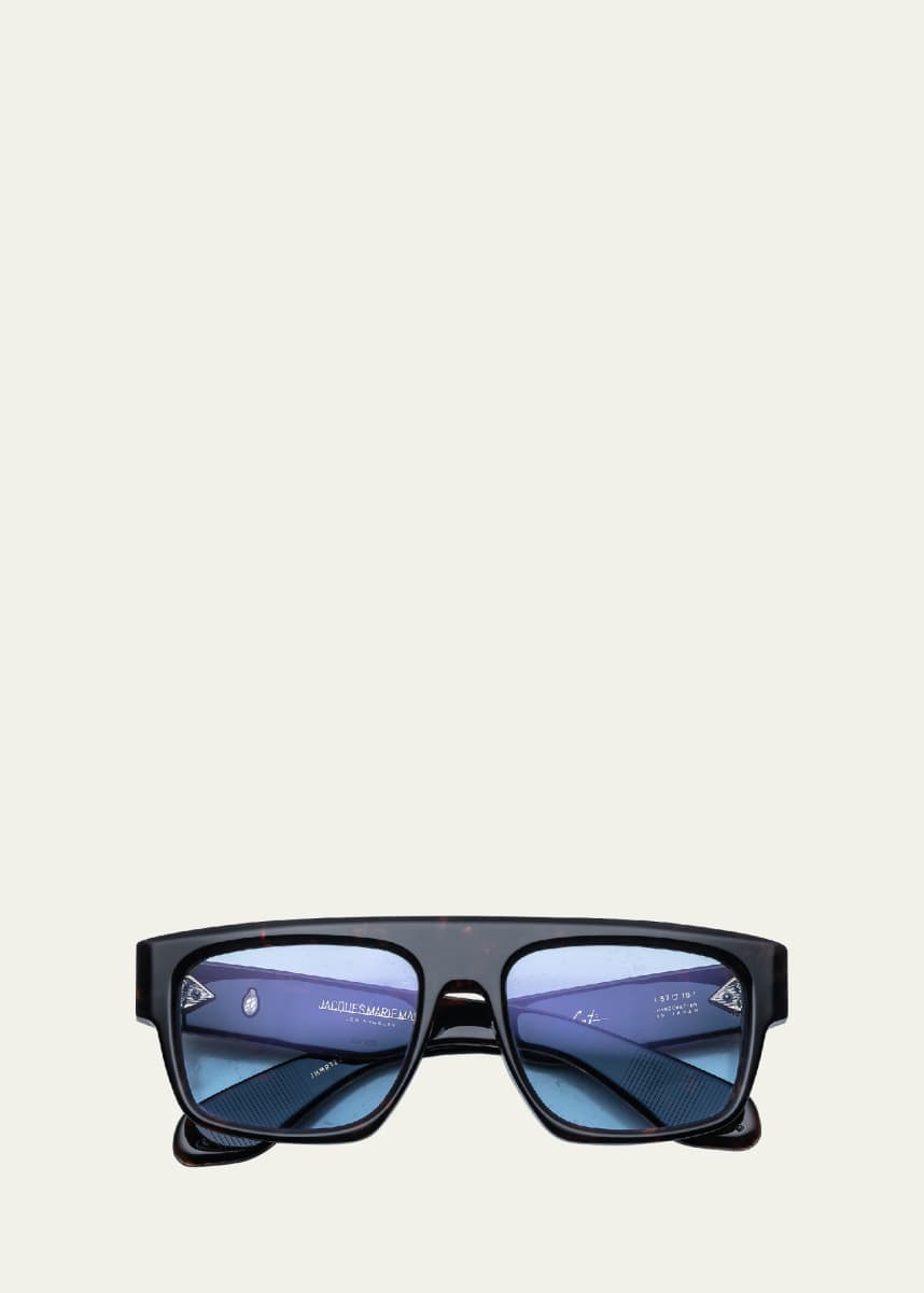 Jacques Marie Mage x George Cortina Men's Ritz Rectangle Sunglasses