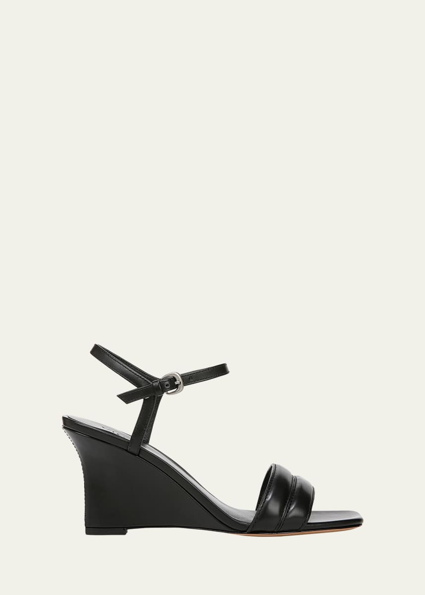 Vince Prema Leather Wedge Sandals