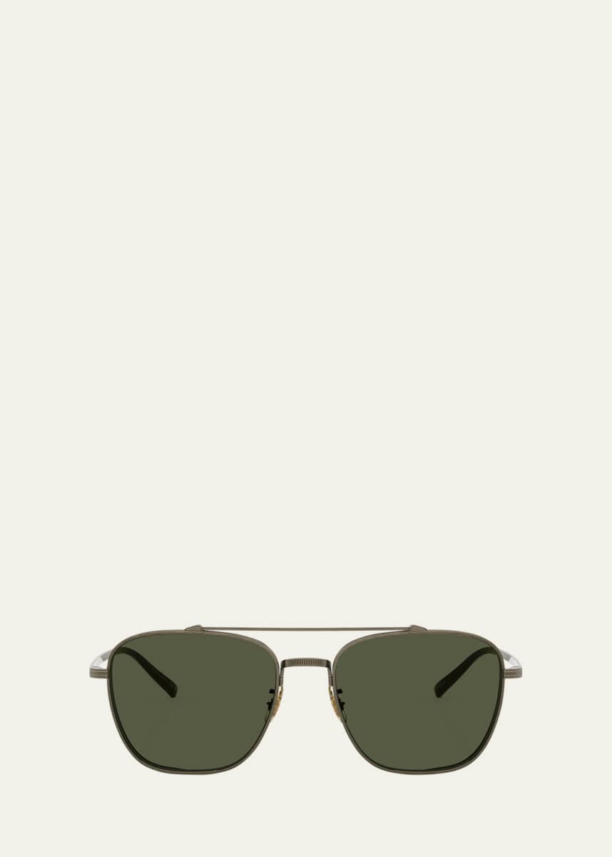 Oliver Peoples Pilot Titanium Aviator Sunglasses