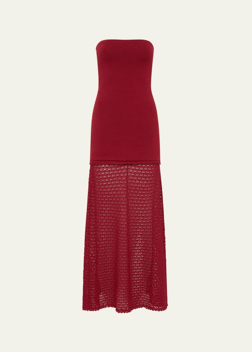 Posse Romy Strapless Knit Maxi Dress
