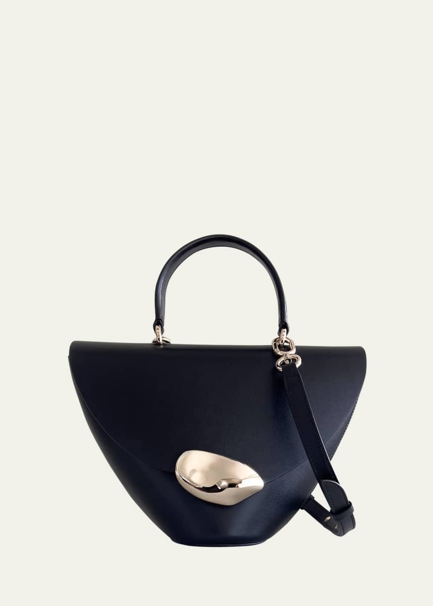ESHA SONI Orb Flap Leather Top-Handle Bag