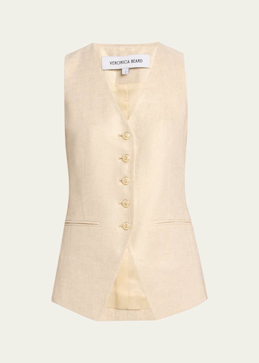 Veronica Beard Liff Linen Vest