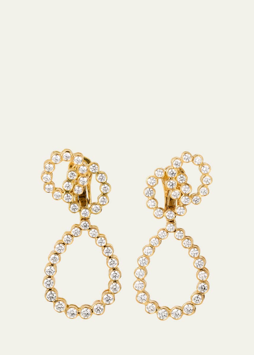 Verdura Looped 18K Yellow Gold Diamond Ear Clip, Single
