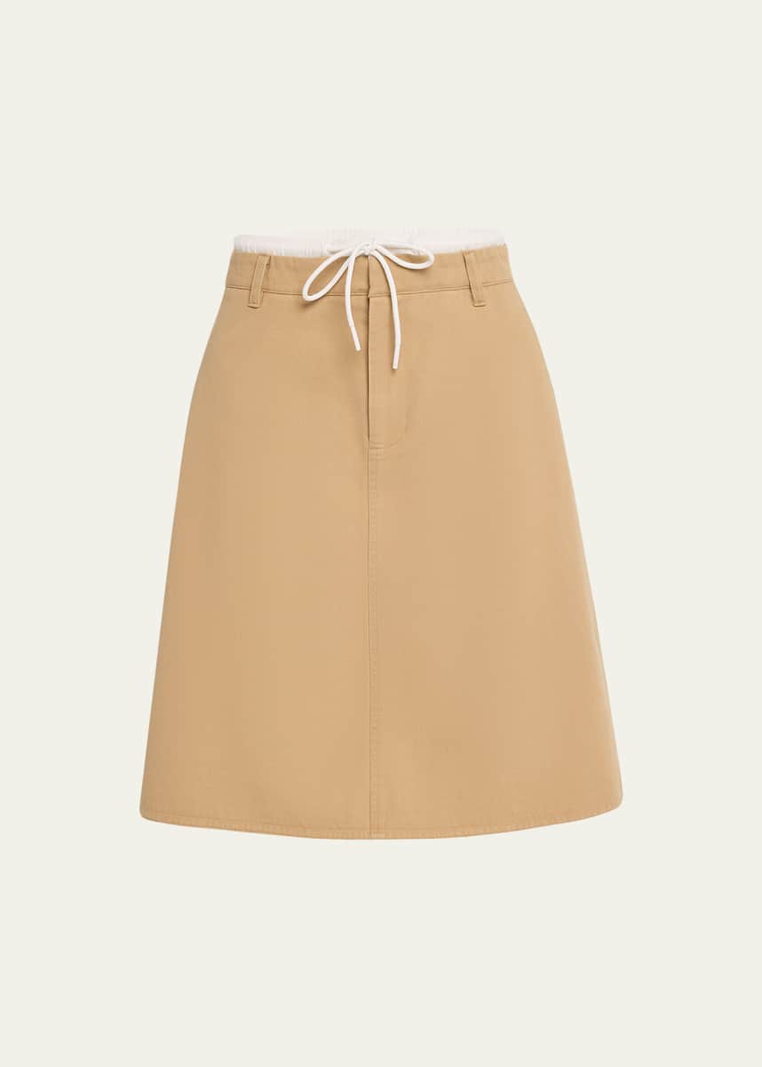 Vince Mid-Rise Double Waistband Skirt