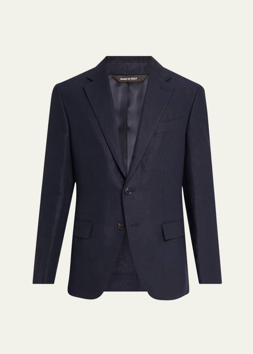 Loro Piana Men's Torino Linen Single-Breasted Sport Coat