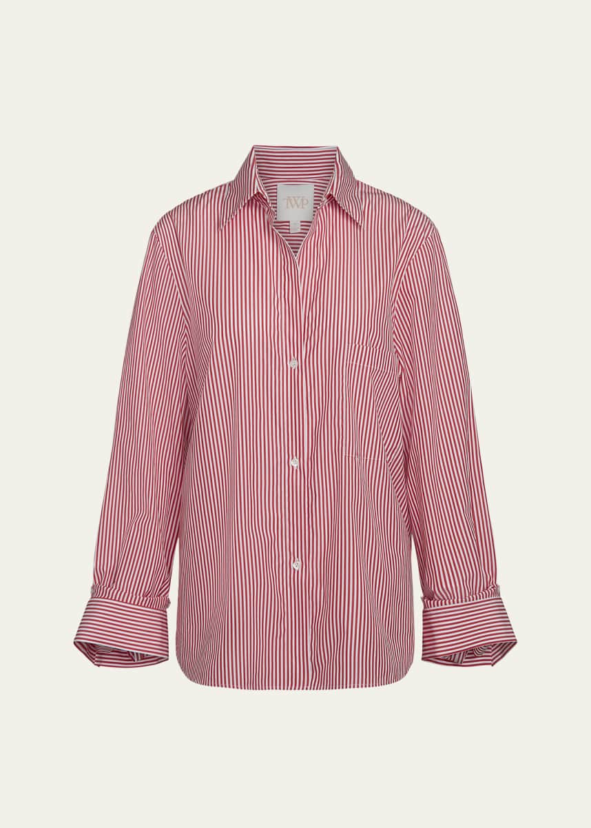 TWP Next Morning Striped Button-Front Shirt