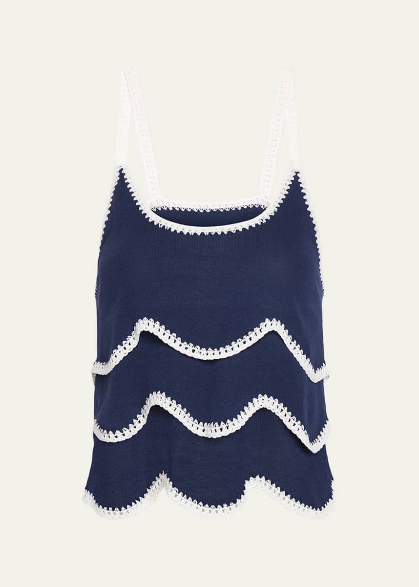 Ramy Brook Ariel Embroidered Sleeveless Top