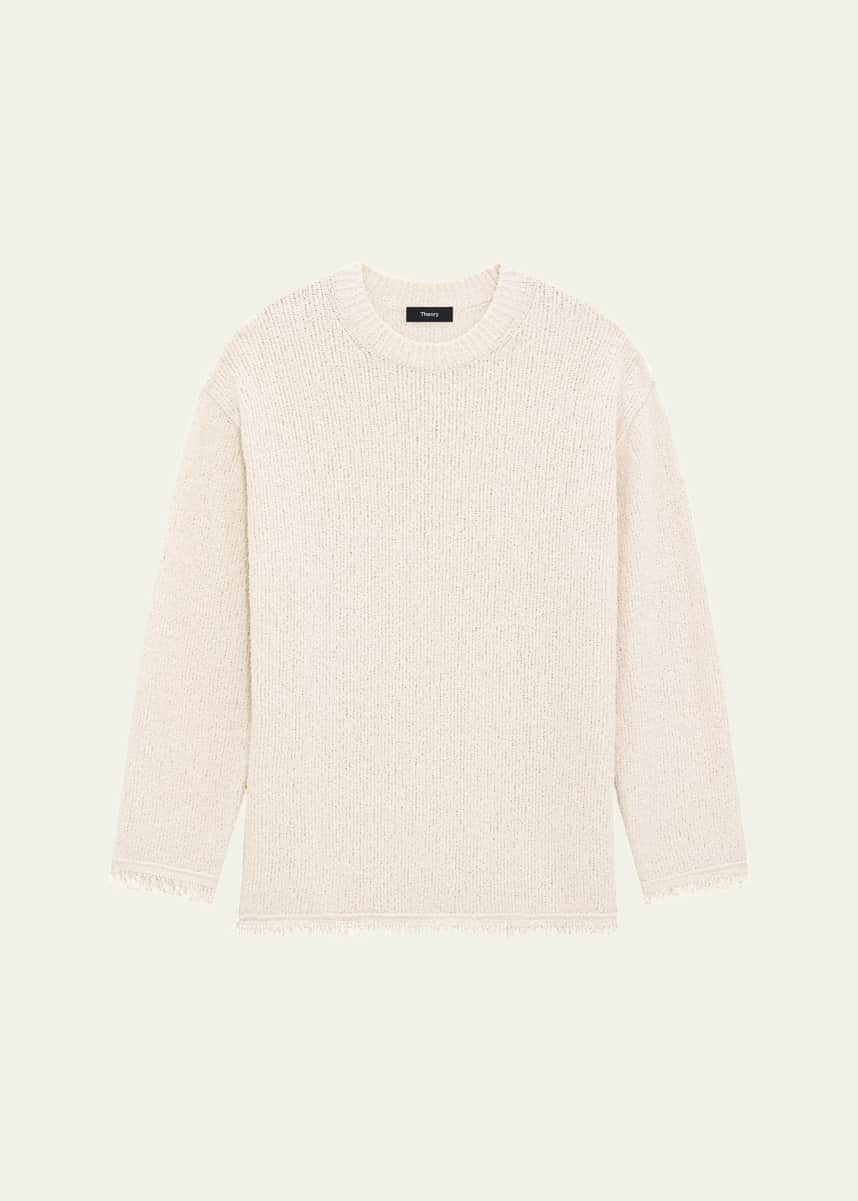 Theory Relaxed Boucle Crewneck Sweater