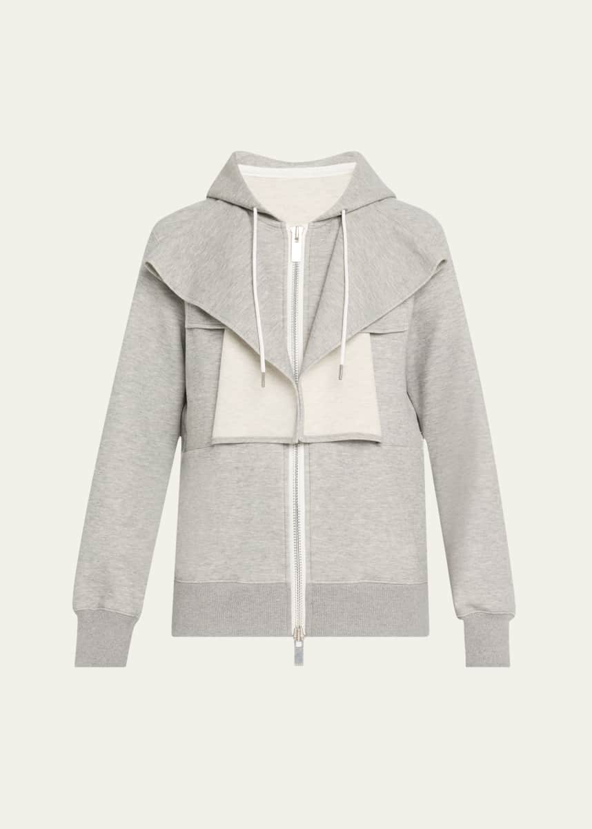 SACAI Draped Sponge Sweat Hoodie