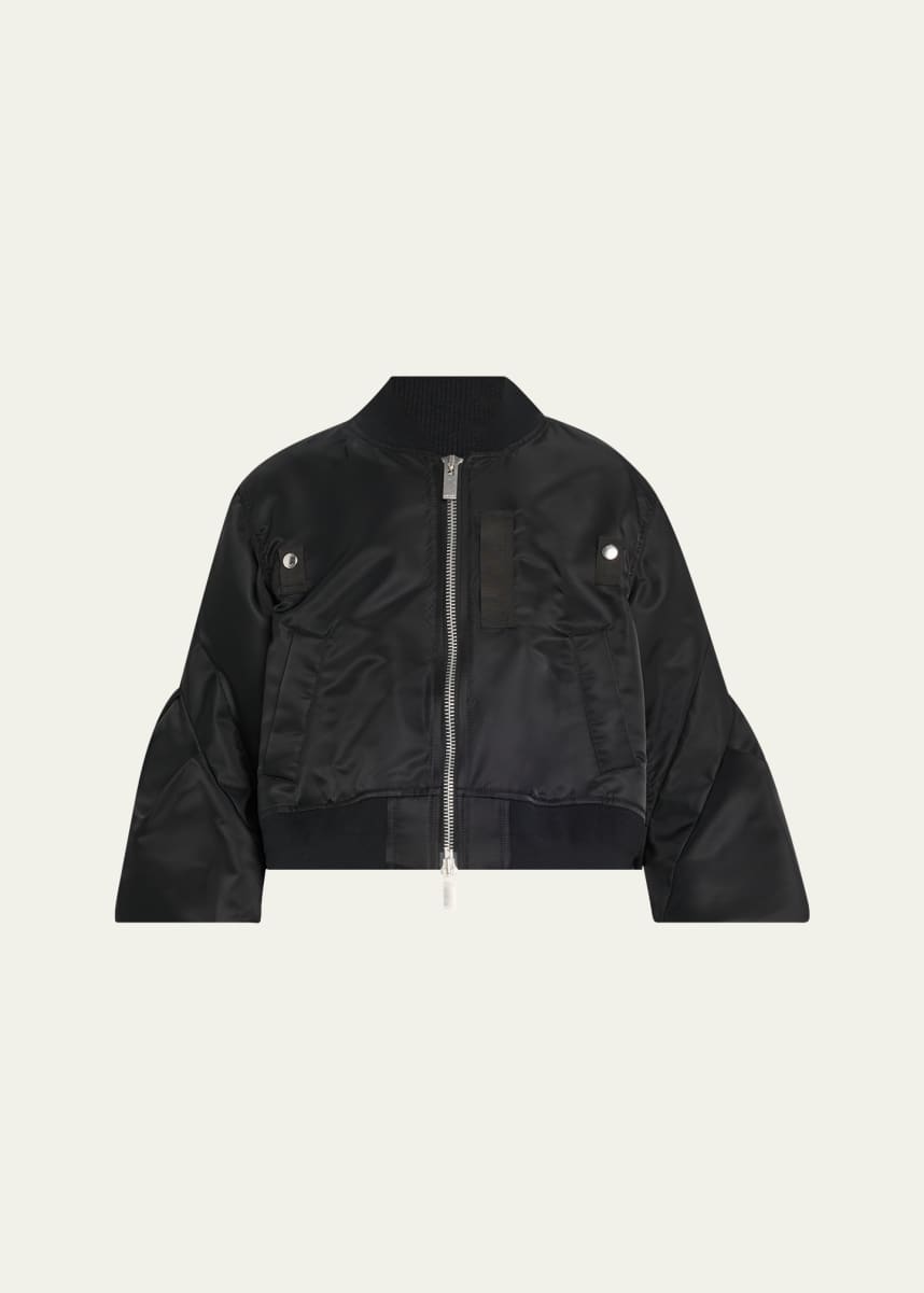 SACAI Puff Sleeve Bomber Jacket