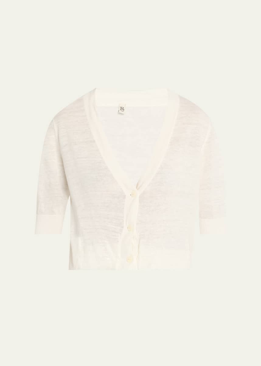 R13 Linen Balloon Cardigan